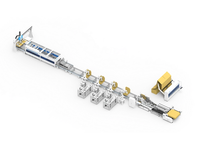 Автоматическая линия склейки коробок крупносерийной мебели от KDT